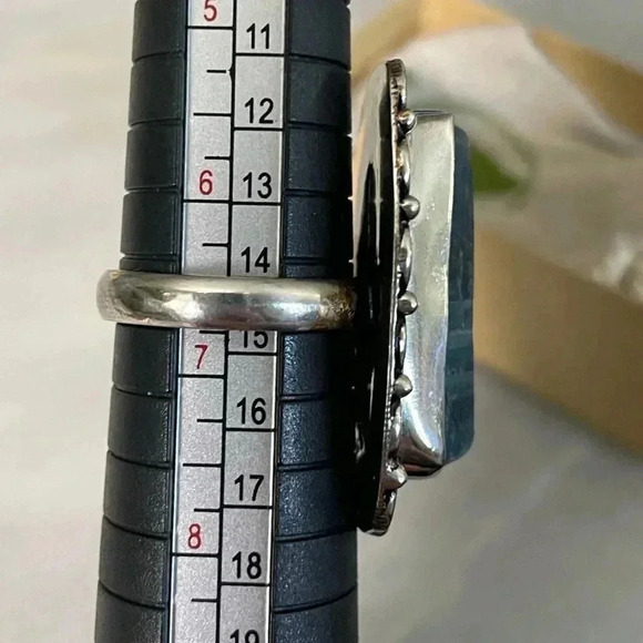 Blue Sodalite Sterling Silver Ring​​ - Picture 7 of 9